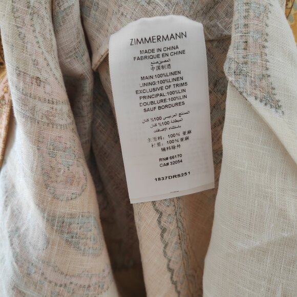 Zimmerman Maxine Picnic Skirt with Long Skirt. Size 1. - Picture 10 of 11